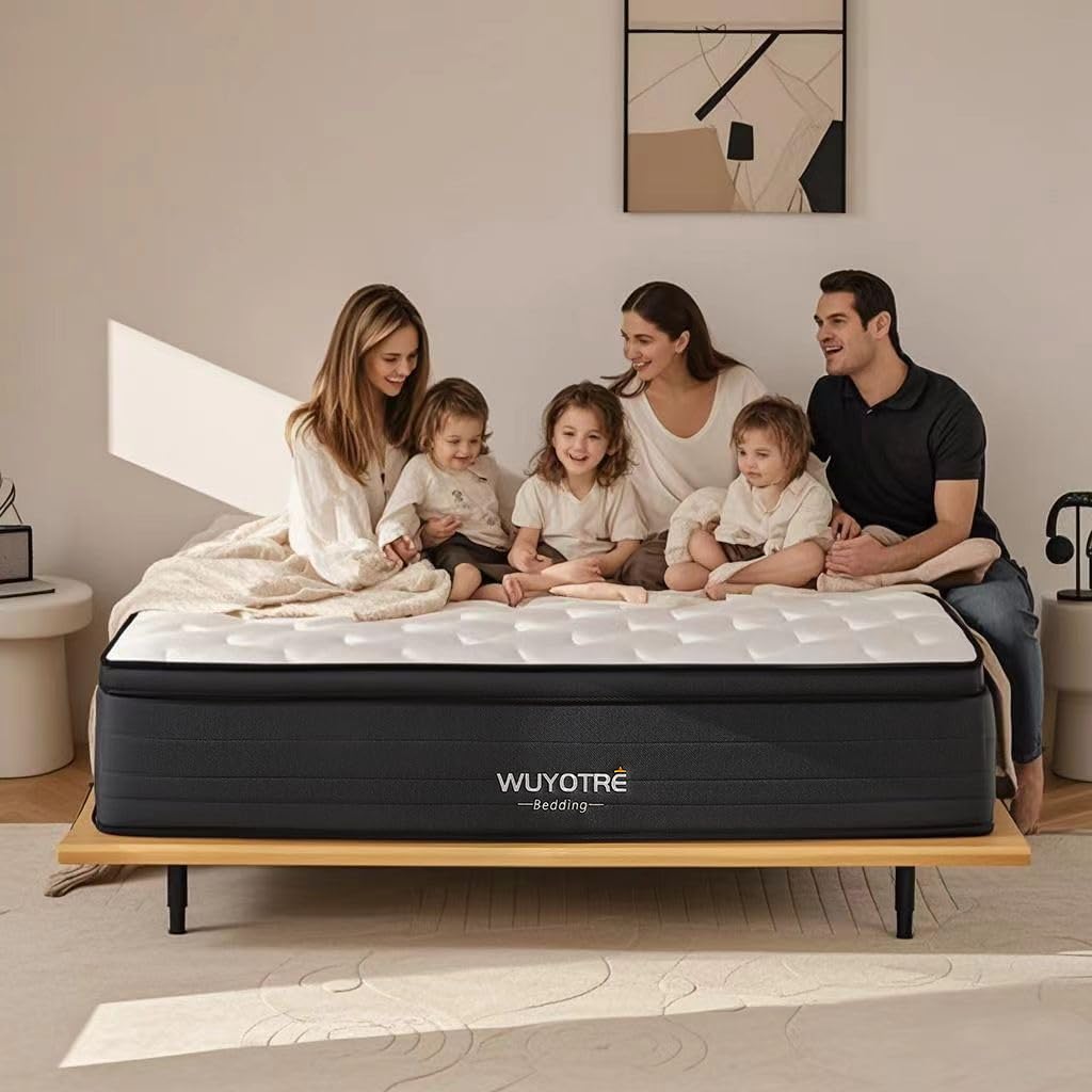 12 Inch Full Size Hybrid Mattress in a Box, Cooling Memory Foam & Independent Springs, Soft Breathable Bed for Back Pain Relief, Medium, CertiPUR-US
