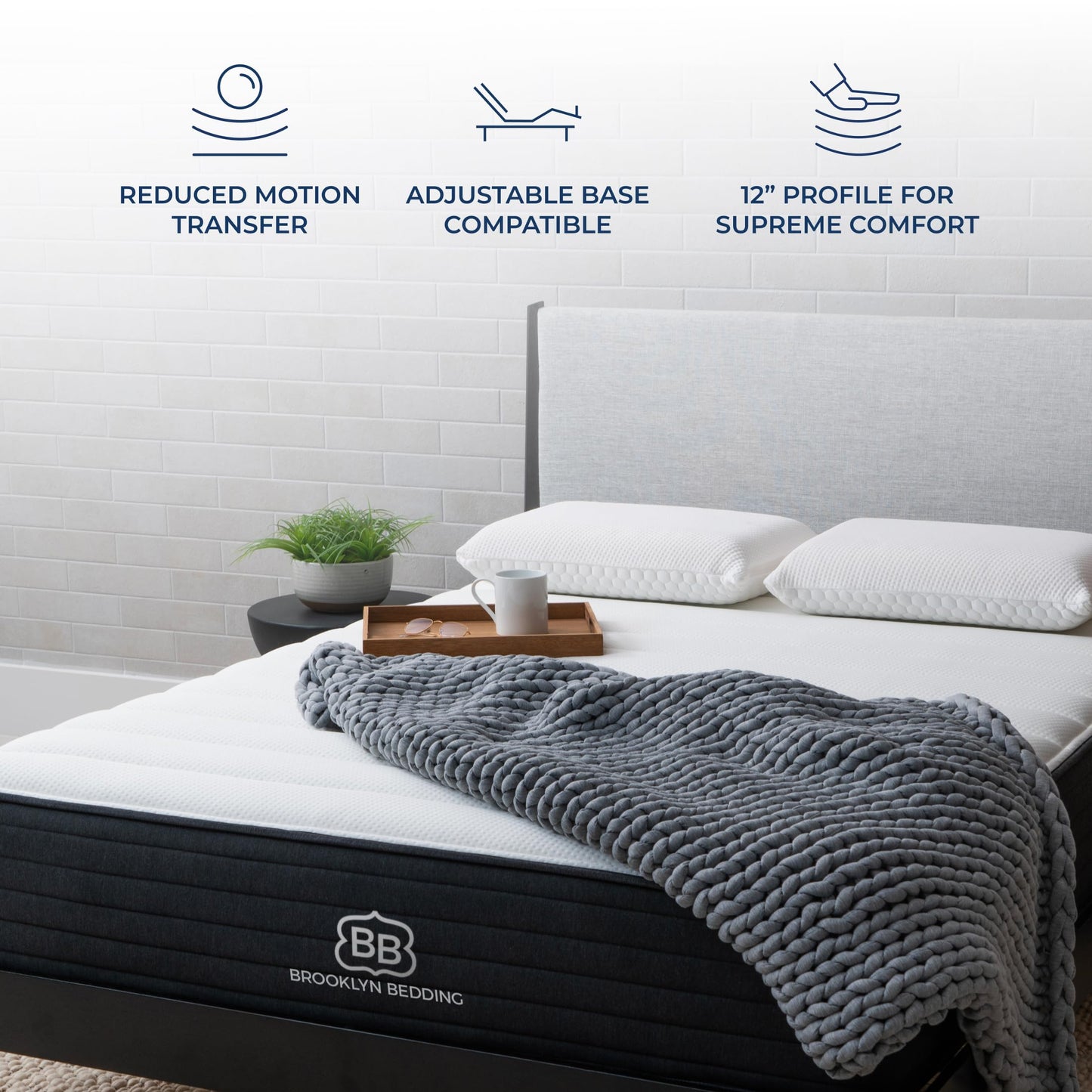 12 Inch California King Hybrid Gel Memory Foam Mattress