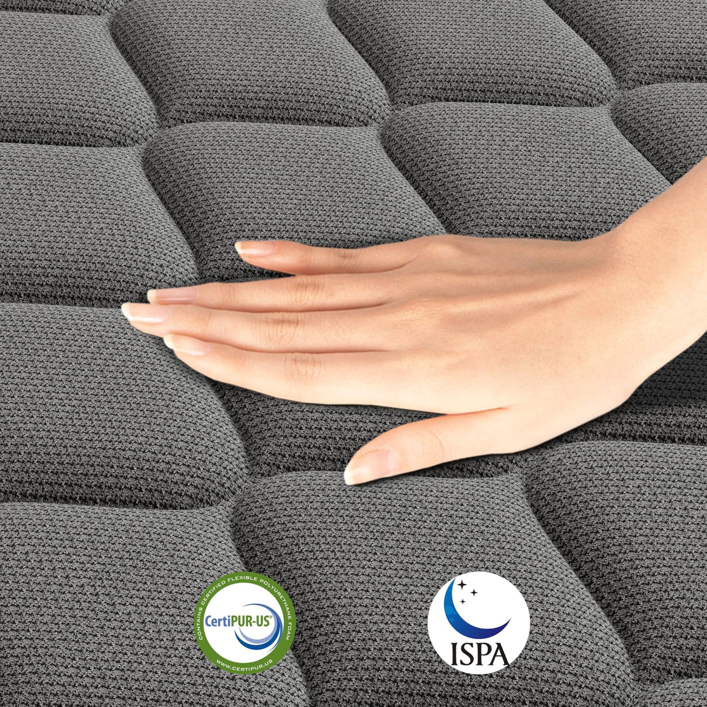 14 Inch Queen Size Hybrid Mattress in a Box, Memory Foam & Pocket Springs, Medium Plush Bed with Motion Isolation, CertiPUR-US Certified, Fiberglass-Free, 365-Night Trial