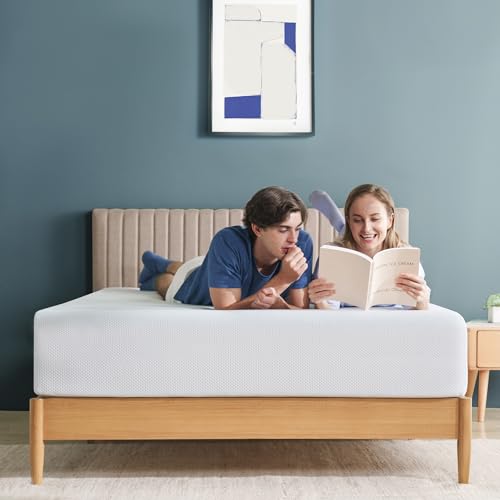 10-Inch Cool Memory Foam Hybrid Mattress, Queen Size, Medium Firm, Pressure Relief, CertiPUR-US Certified, Mattress in a Box