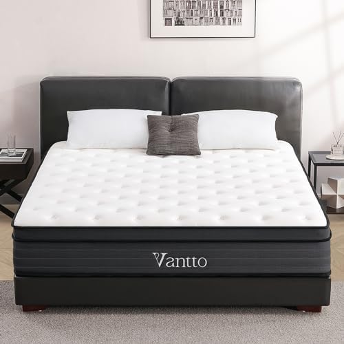 BedStory King Mattress, 14 Inch Cooling Gel Hybrid Mattress for Side Sleepers & Couples, Extra Lumbar & Shoulder Support with 960+ Pocket Springs, Pain Relief, CertiPUR-US Certified, Fiberglass-Free, 365-Night Trial