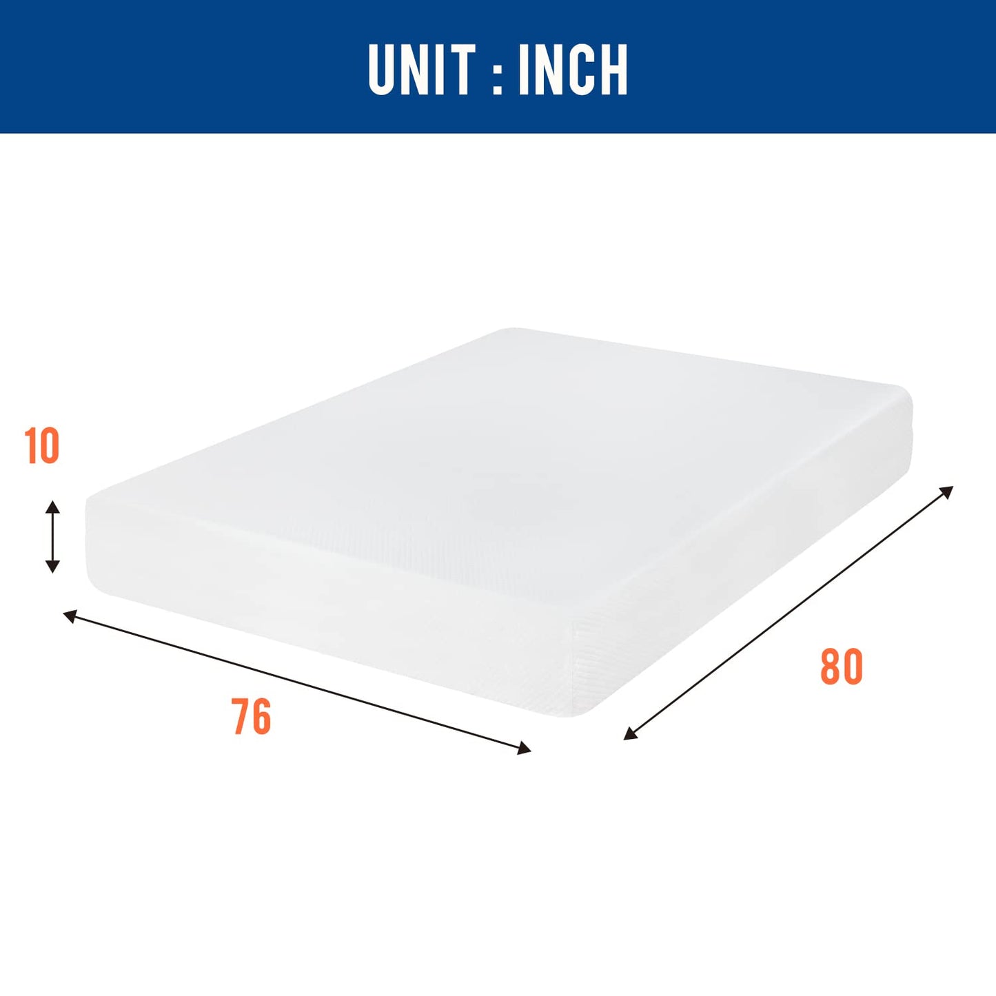 14 Inch Full Memory Foam Mattress | Medium Firm Cooling Copper Gel | Bed in a Box | Back Pain Relief | Black 54x75x14