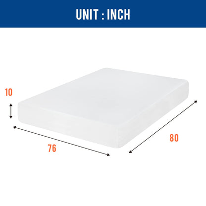 14 Inch Full Memory Foam Mattress | Medium Firm Cooling Copper Gel | Bed in a Box | Back Pain Relief | Black 54x75x14