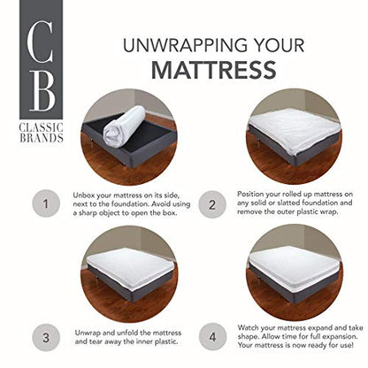 10-Inch Memory Foam Mattress, Twin Size, Comfort Foam for Back Pain Relief & Support, Cool Night Sleep, CertiPUR-US Certified, Mattress in a Box