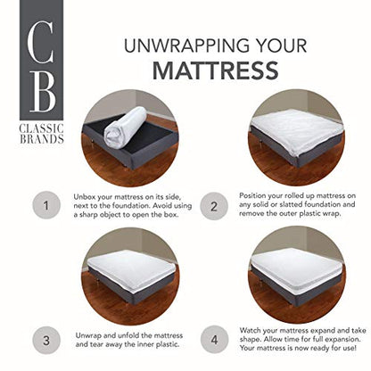 12-Inch Medium Firm Hybrid Mattress, King Size, Memory Foam with Individually Wrapped Pocket Coils, CertiPUR-US Certified, Fiberglass Free