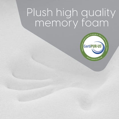 6 Inch Cot Size Trifold Memory Foam Mattress, Portable & Foldable with Washable Cover, Guest Bed for Floor, RV, Travel, Camping & Sleepovers, 75" × 31"