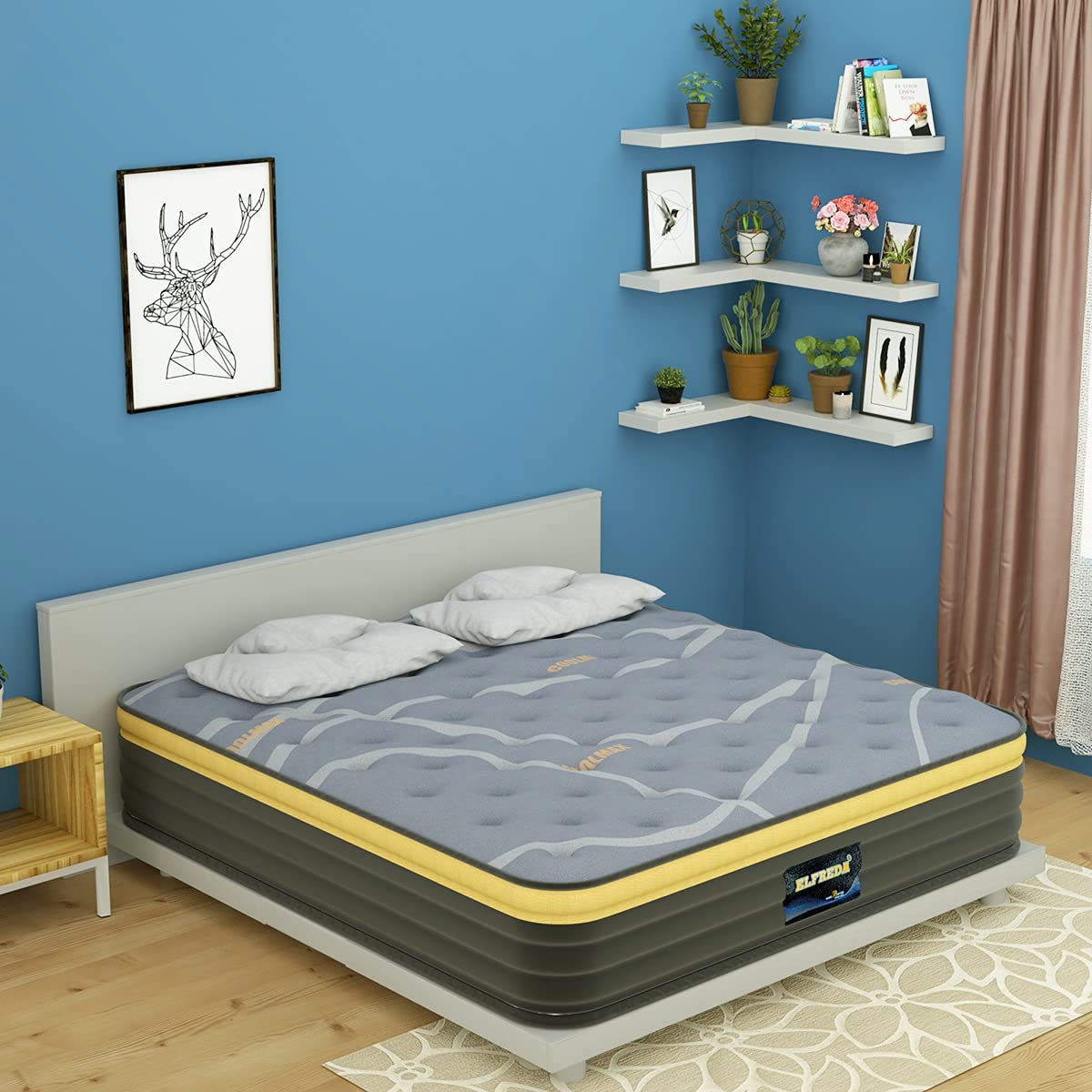 12 Inch Queen Hybrid Mattress | Firm Pillow Top with Memory Foam & Pocket Springs | Supportive, Pressure Relief