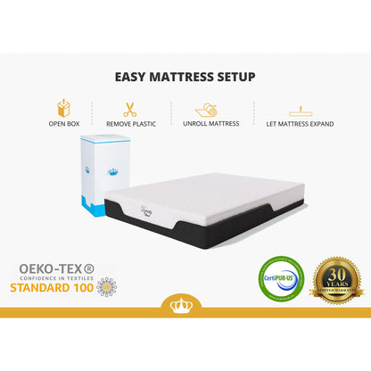 14 Inch Queen Hybrid Mattress | Medium Firm Gel Memory Foam with Pocket Springs | Pressure Relief, Cooling, Extra Edge Support