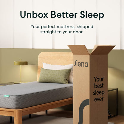 8-Inch Memory Foam Mattress, King Size, Medium Firm, Pressure-Relieving Layers, 180-Night Trial, CertiPUR-US Certified, Mattress in a Box