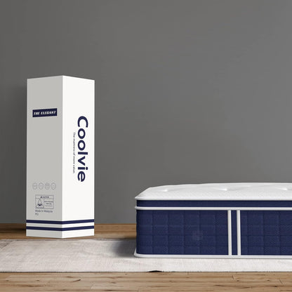 12 Inch California King Hybrid Mattress in a Box, Memory Foam & Pocket Springs, Medium Feel Bed for Cooler Sleep & Pressure Relief