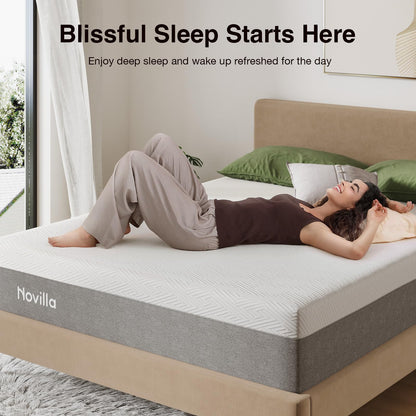 Nectar Classic 12 Inch Queen Memory Foam Mattress – Medium Firm Bed-in-a-Box with Cooling Top Layer, Pressure Relief & Support, 365-Night Trial & Forever Warranty