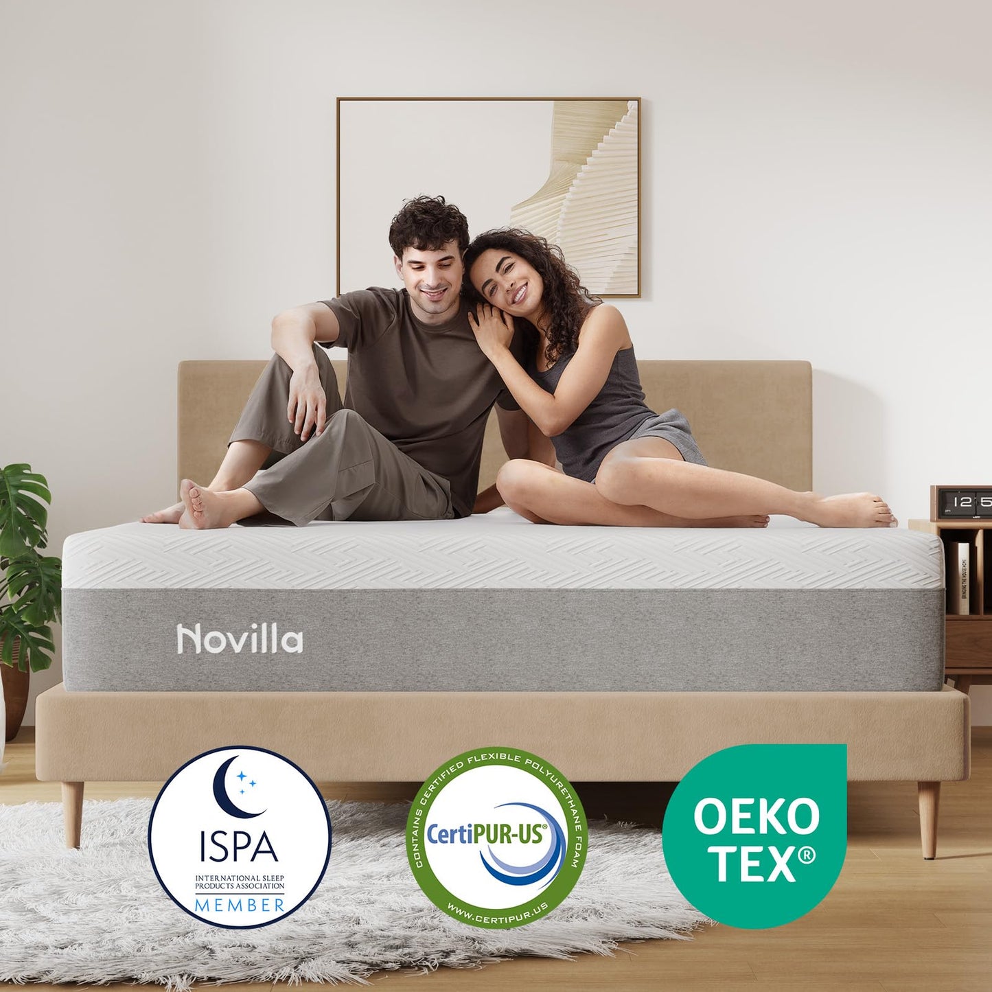 Nectar Classic 12 Inch California King Memory Foam Mattress – Medium Firm Bed-in-a-Box with Cooling Top Layer, Pressure Relief & Support, 365-Night Trial & Forever Warranty