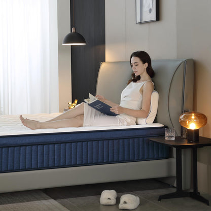 10 Inch Queen Size Memory Foam Mattress in a Box, Pressure Relief & Motion Isolation, Plush White, CertiPUR-US Certified