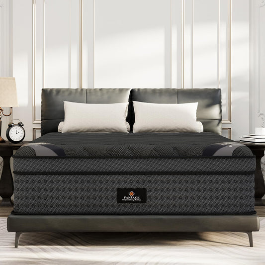 12 Inch Queen Hybrid Mattress | Medium Firm Memory Foam with Pocket Springs | Cooling, Pressure Relief | 120-Night Trial
