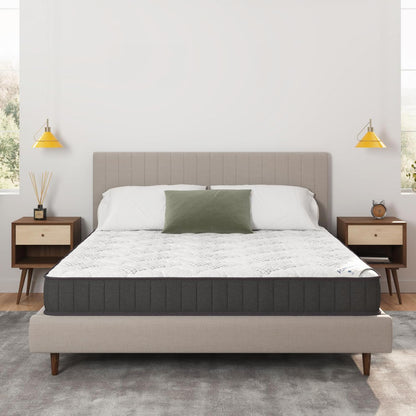 9 Inch Queen Size Hybrid Mattress in a Box, Medium Firm Bed with Pocketed Coils & CertiPUR-US Foam, Made in USA, Fiberglass-Free