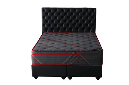 13 Inch Queen Size Eurotop Memory Foam Mattress in a Box, Medium Firm Bed with Premium Quilted Cover, Made in USA, Fiberglass-Free