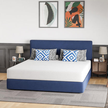 14 Inch Full Memory Foam Mattress | Medium Firm Cooling Copper Gel | Bed in a Box | Back Pain Relief | Black 54x75x14
