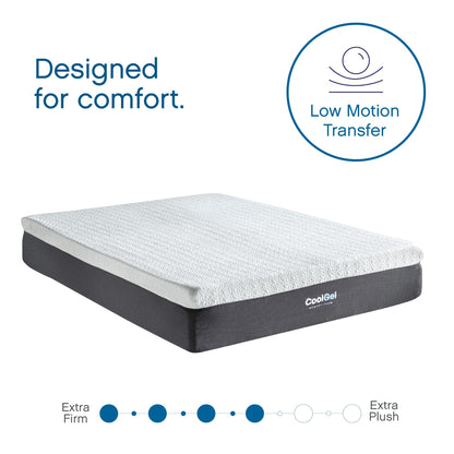 12-Inch Medium Soft Hybrid Mattress, Queen Size, Memory Foam with Individually Wrapped Pocket Coils, CertiPUR-US Certified, Fiberglass Free