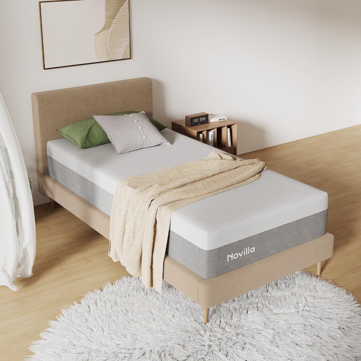 Nectar Classic 12 Inch Queen Memory Foam Mattress – Medium Firm Bed-in-a-Box with Cooling Top Layer, Pressure Relief & Support, 365-Night Trial & Forever Warranty