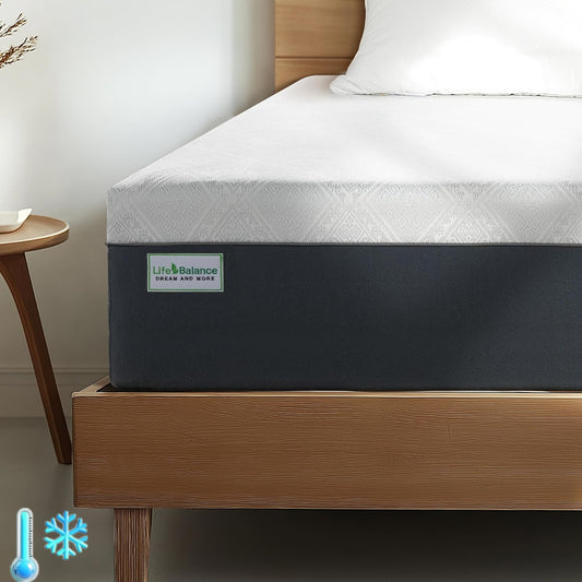 10 Inch Full Size Cooling Gel Memory Foam Mattress in a Box, Medium Firm Bed for Pressure Relief & Motion Isolation, CertiPUR-US Certified, Made in USA