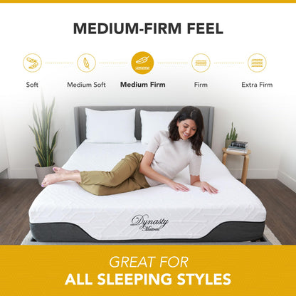 14 Inch Queen Hybrid Mattress | Medium Firm Gel Memory Foam with Pocket Springs | Pressure Relief, Cooling, Extra Edge Support