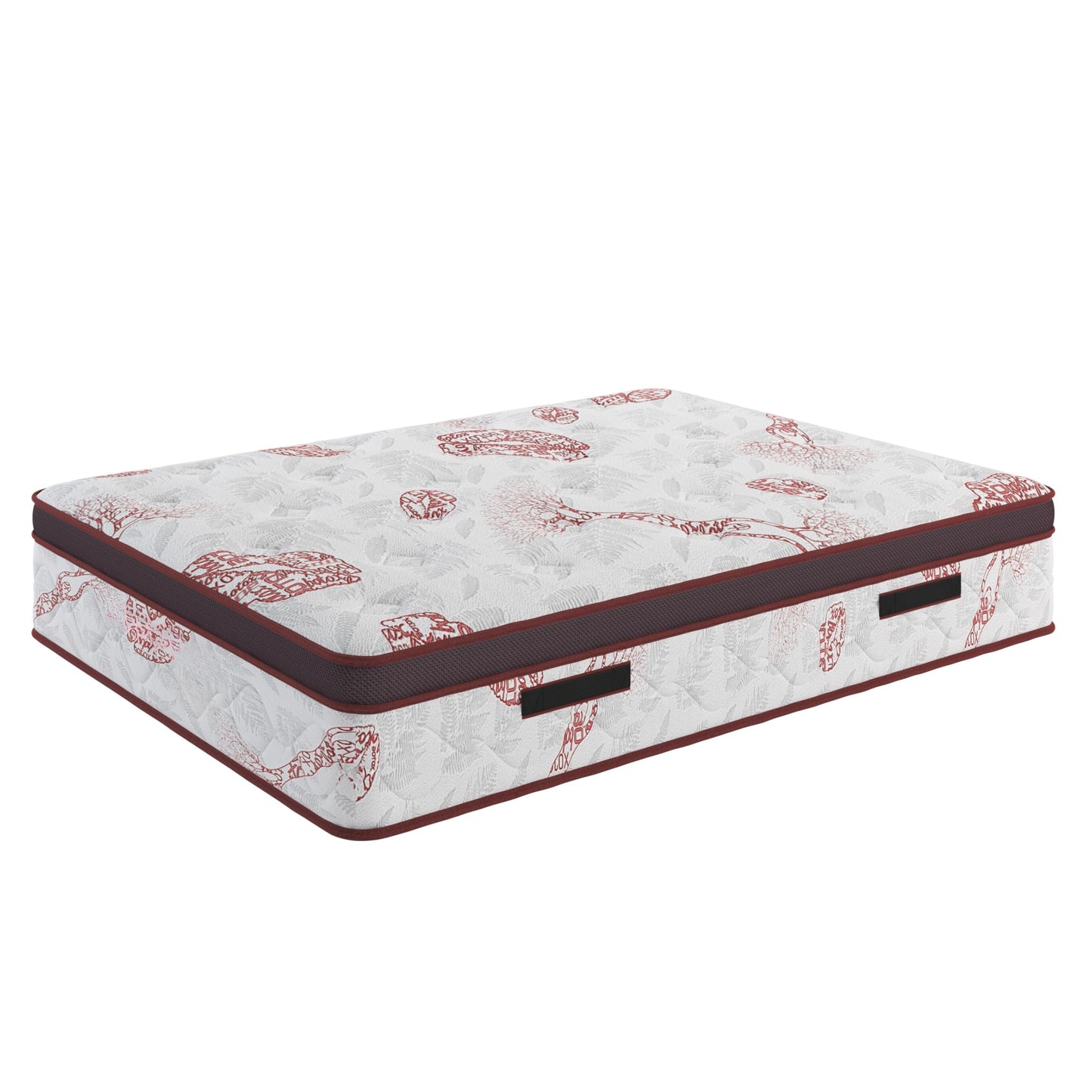7.5 Inch Twin Size Hybrid Mattress in a Box, Extra Firm Bed with Foam Encased Bonnell Springs, Made in USA, Fiberglass-Free