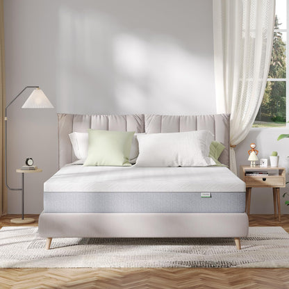 10 Inch Queen Memory Foam Mattress | Gel Foam for Cool Sleep & Pressure Relief | Medium Plush