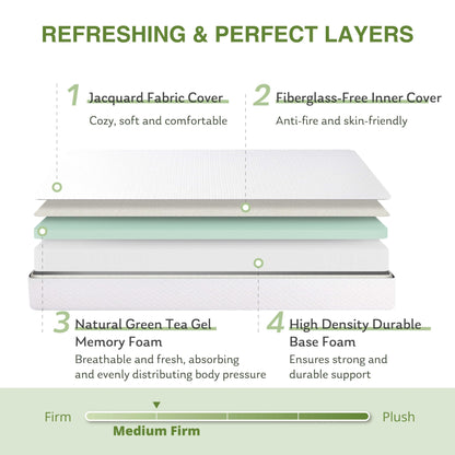 12 Inch Full Size Hybrid Mattress in a Box, Memory Foam & Pocket Spring for Pain Relief, CertiPUR-US Certified