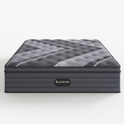12 Inch Twin Hybrid Mattress | 5-Zone Firm with Lumbar & Shoulder Support | Pain Relief, Fiberglass Free | 365 Night Trial