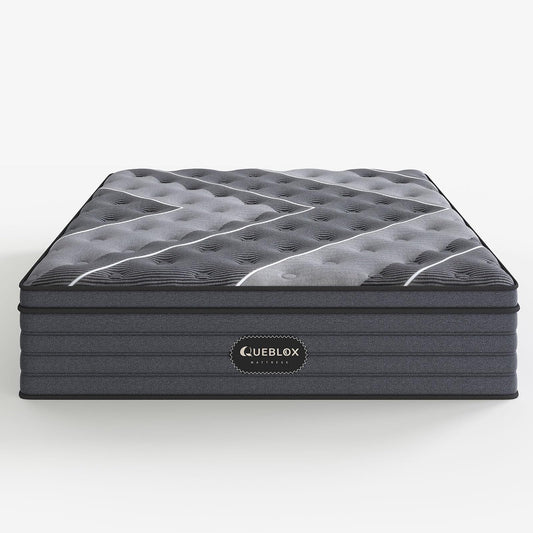 12 Inch Twin Hybrid Mattress | 5-Zone Firm with Lumbar & Shoulder Support | Pain Relief, Fiberglass Free | 365 Night Trial