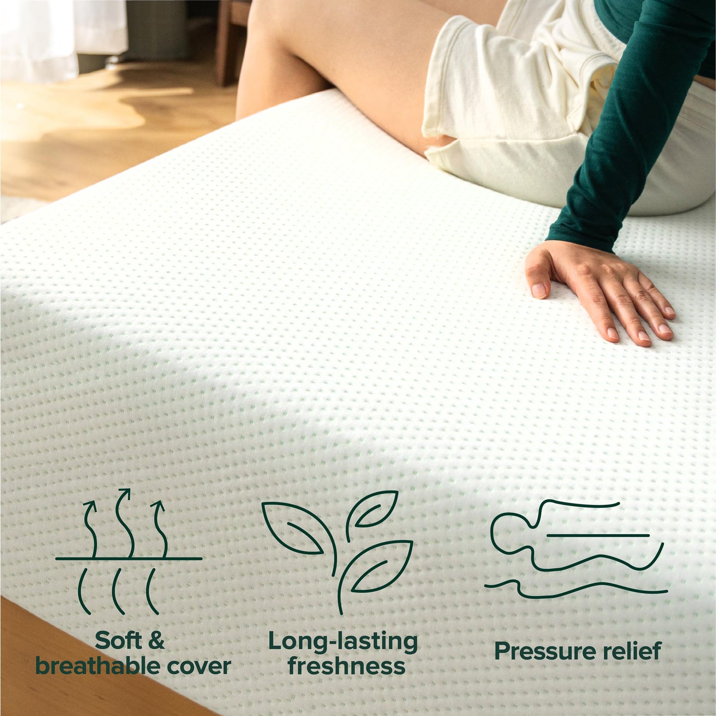 Novilla 12 Inch Twin Gel Memory Foam Mattress – Cooling Bed-in-a-Box with Pressure Relief, Motion Isolation & Medium Plush Feel, Bliss Series