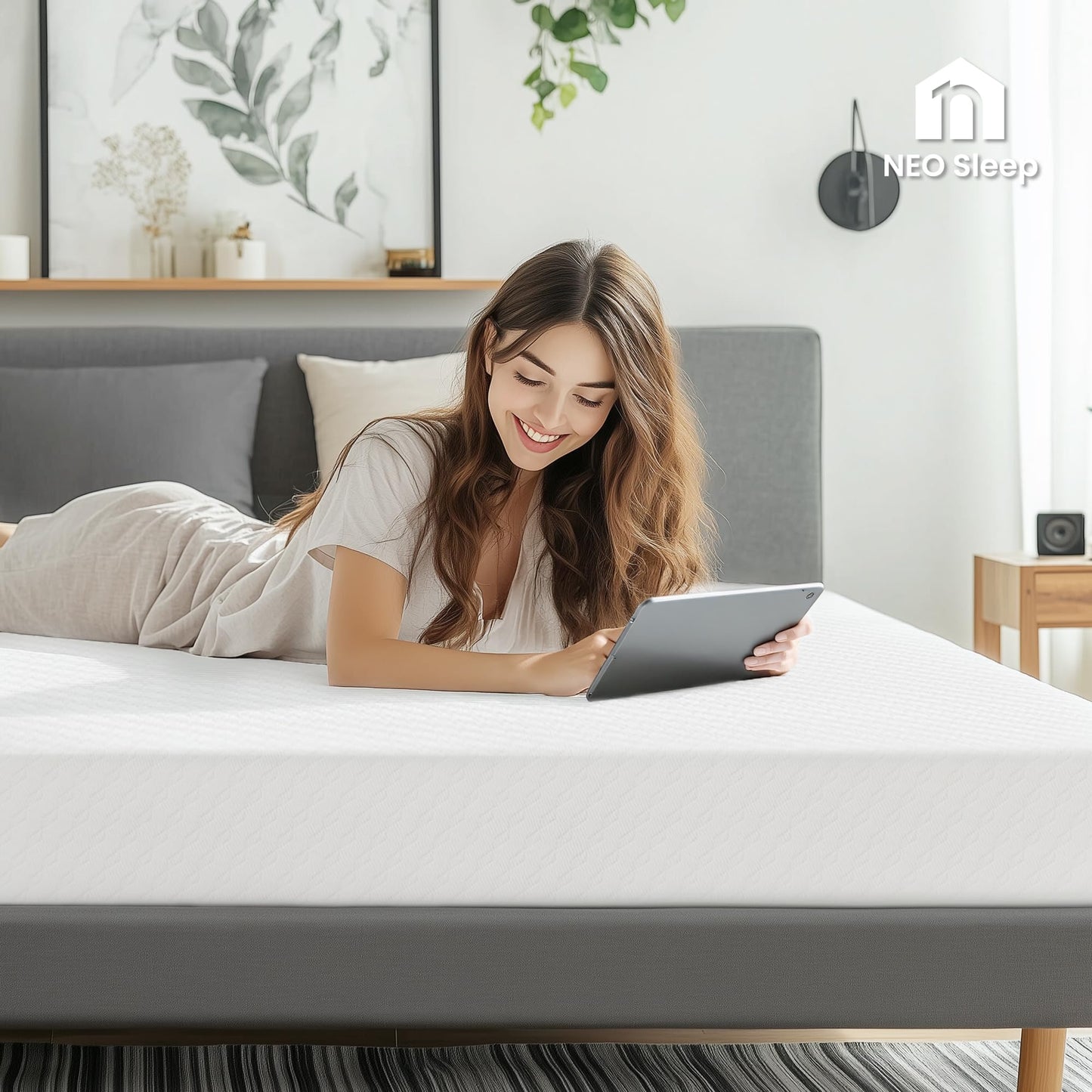 8 Inch Queen Size Medium Firm Gel Memory Foam Mattress in a Box, Cooling Bed with Pressure Relief, Removable Soft Cover, CertiPUR-US Certified, Fiberglass-Free