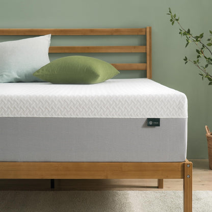 10-Inch Green Tea Cooling Memory Foam Mattress, Twin Size, Medium Firm, Fiberglass Free, Certified Safe Foams, Mattress in a Box