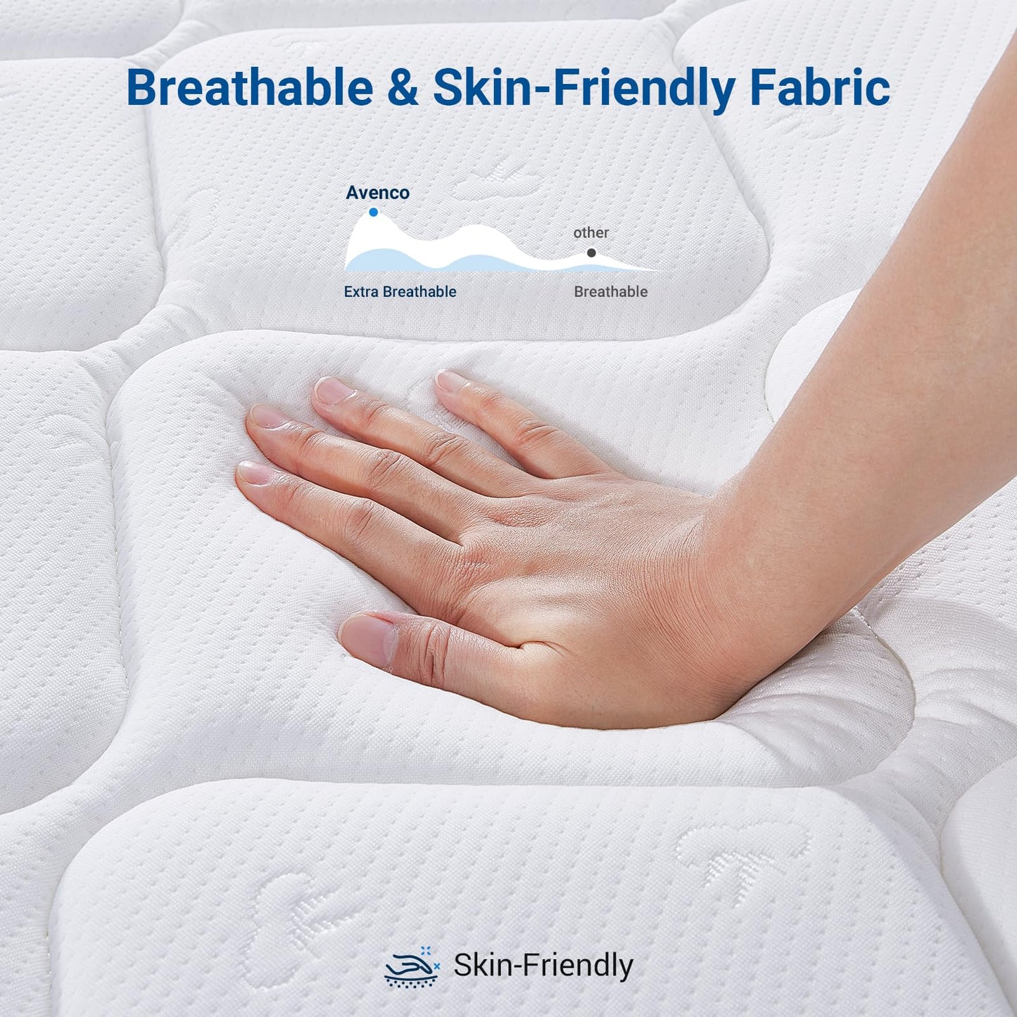 10 Inch Queen Size Hybrid Mattress in a Box, Comfort Foam & Pocket Coils for Pressure Relief & Motion Isolation