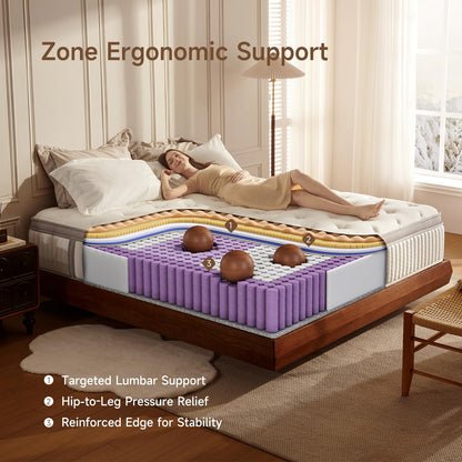 12-Inch Cool Gel Memory Foam Mattress, Twin XL Size, Medium Firm, Cooling, Pressure Relief, CertiPUR-US Certified, Fiberglass Free