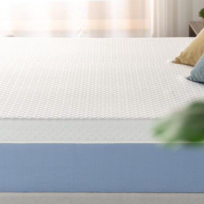 King Mattress, 10 Inch Memory Foam Bed in a Box, Medium Feel with Cooling Layers, Fiberglass Free & Certified Safe Materials