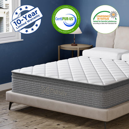 Novilla 12 Inch California King Gel Memory Foam Mattress – Cooling Bed-in-a-Box with Pressure Relief, Motion Isolation & Medium Plush Feel, Bliss Series