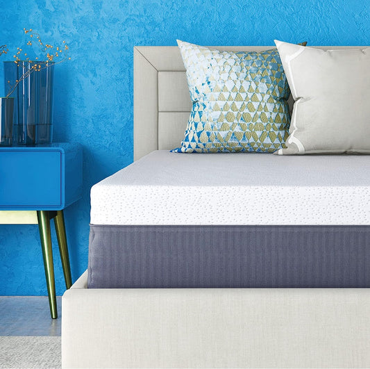 8-Inch Cool Gel Memory Foam Mattress, King Size, Medium Firm, Cooling, Pressure Relief, CertiPUR-US Certified, Fiberglass Free