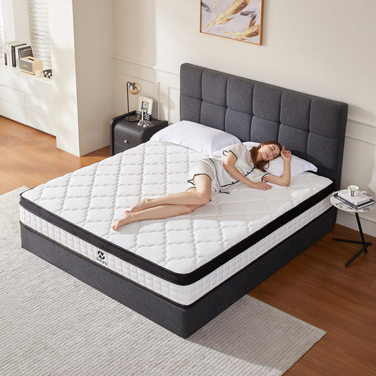 14 Inch Twin Memory Foam Mattress, Gel Foam Bed for Cooling Sleep & Pressure Relief, CertiPUR-US Certified