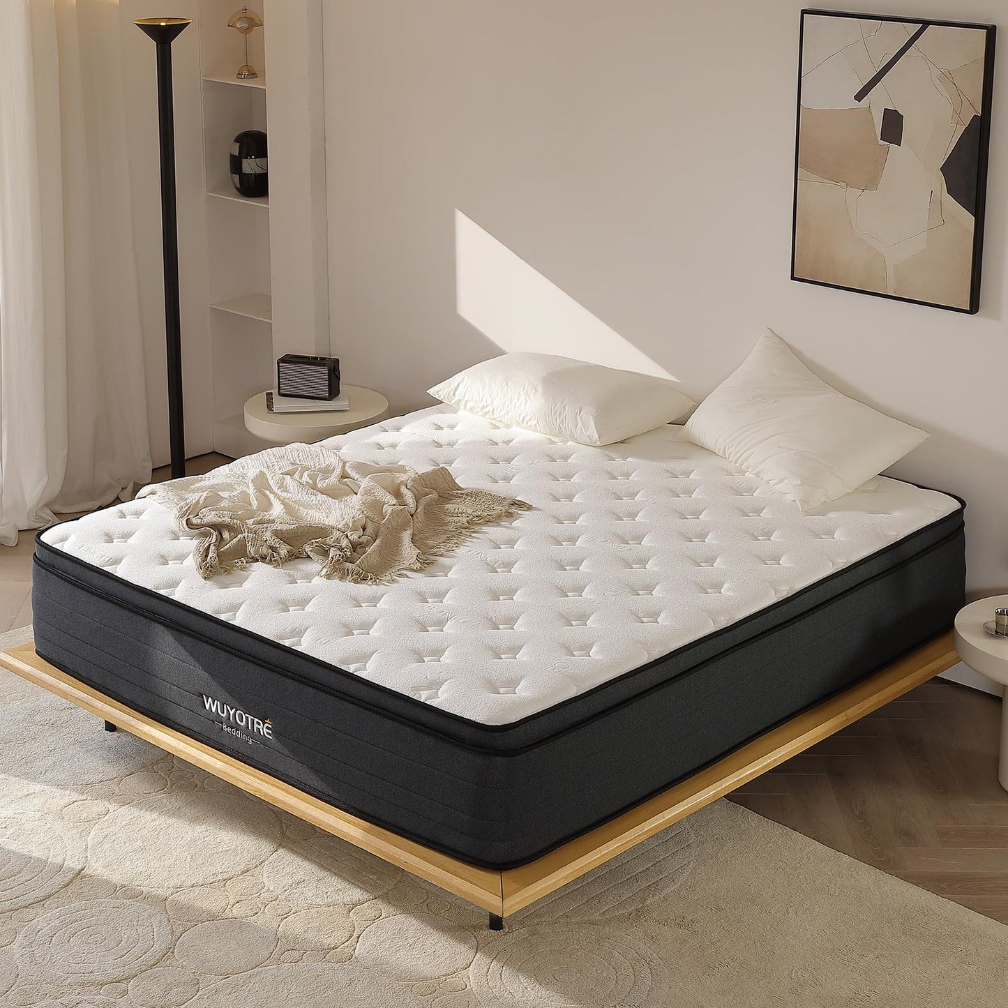 12 Inch Full Size Hybrid Mattress in a Box, Cooling Memory Foam & Independent Springs, Soft Breathable Bed for Back Pain Relief, Medium, CertiPUR-US