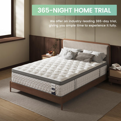 12 Inch Twin XL Memory Foam Mattress | Medium Firm Gel Infused | CoolBreeze Air Technology | USA Made