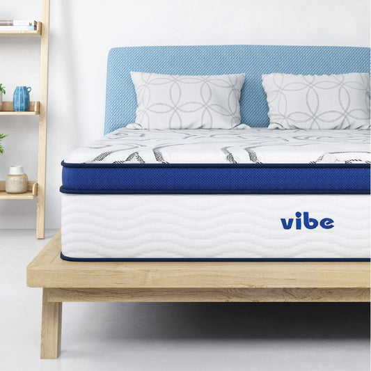 12 Inch King Hybrid Mattress | Quilted Innerspring with Pillow Top Gel Memory Foam | Bed in a Box | CertiPUR-US Certified | White