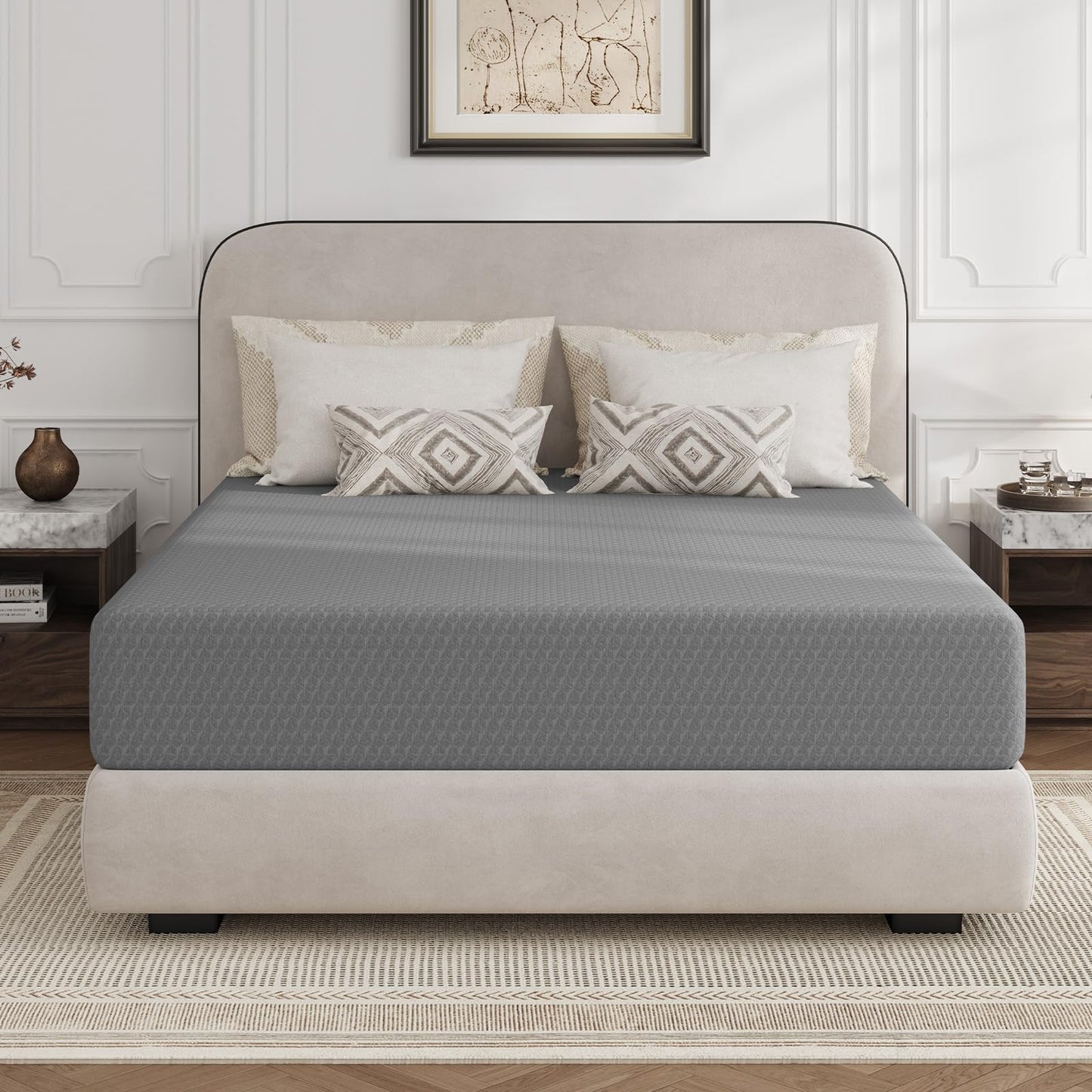 10 Inch King Memory Foam Mattress | Gel Foam with Thermally Balanced Core | Cool Sleep, Pressure Relief, Enhanced Support & Breathability