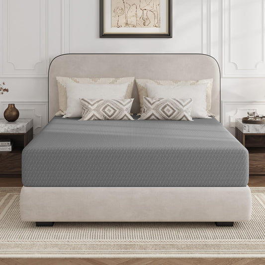 10 Inch Full Memory Foam Mattress | Cooling Gel Foam for Pressure Relief | Thermally Balanced Core for Support & Breathability