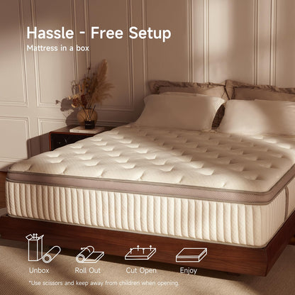 12-Inch Cool Gel Memory Foam Mattress, Twin XL Size, Medium Firm, Cooling, Pressure Relief, CertiPUR-US Certified, Fiberglass Free