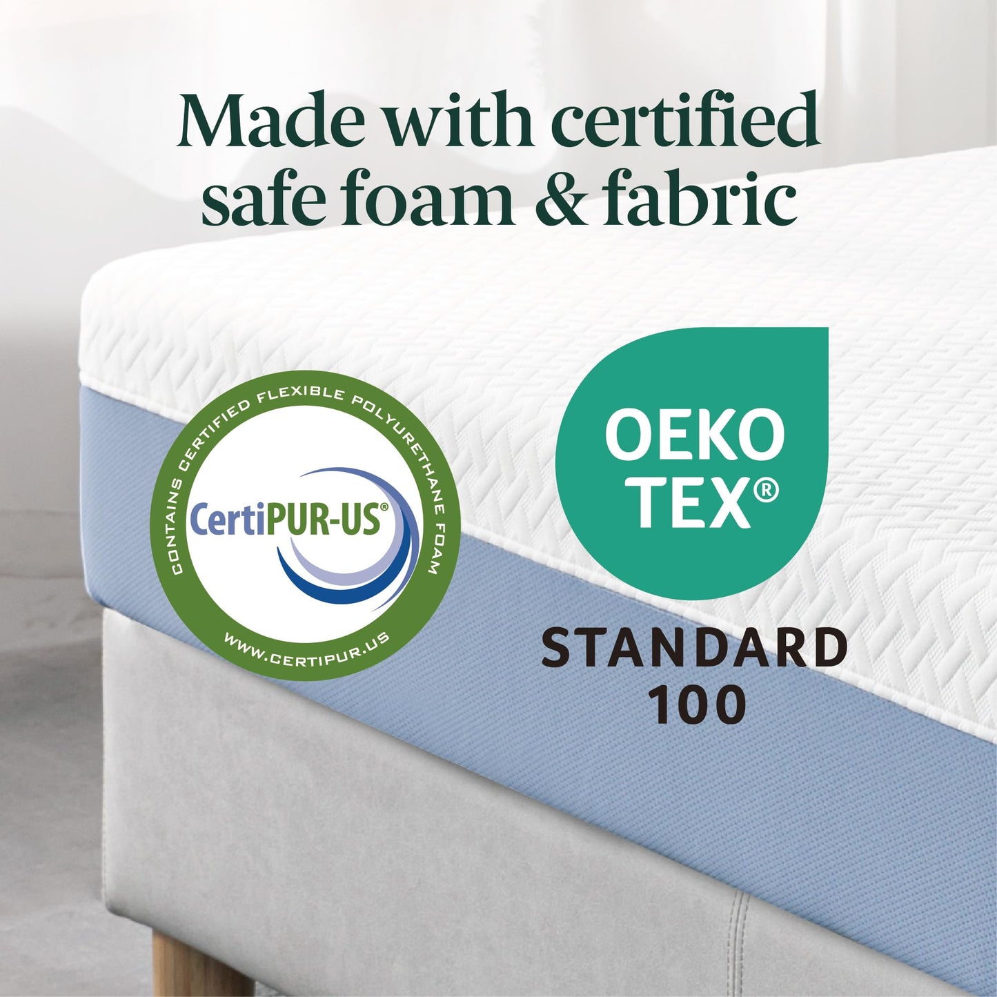 King Mattress, 10 Inch Memory Foam Bed in a Box, Medium Feel with Cooling Layers, Fiberglass Free & Certified Safe Materials