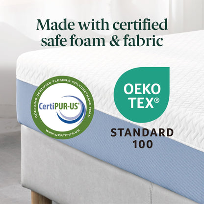 King Mattress, 10 Inch Memory Foam Bed in a Box, Medium Feel with Cooling Layers, Fiberglass Free & Certified Safe Materials