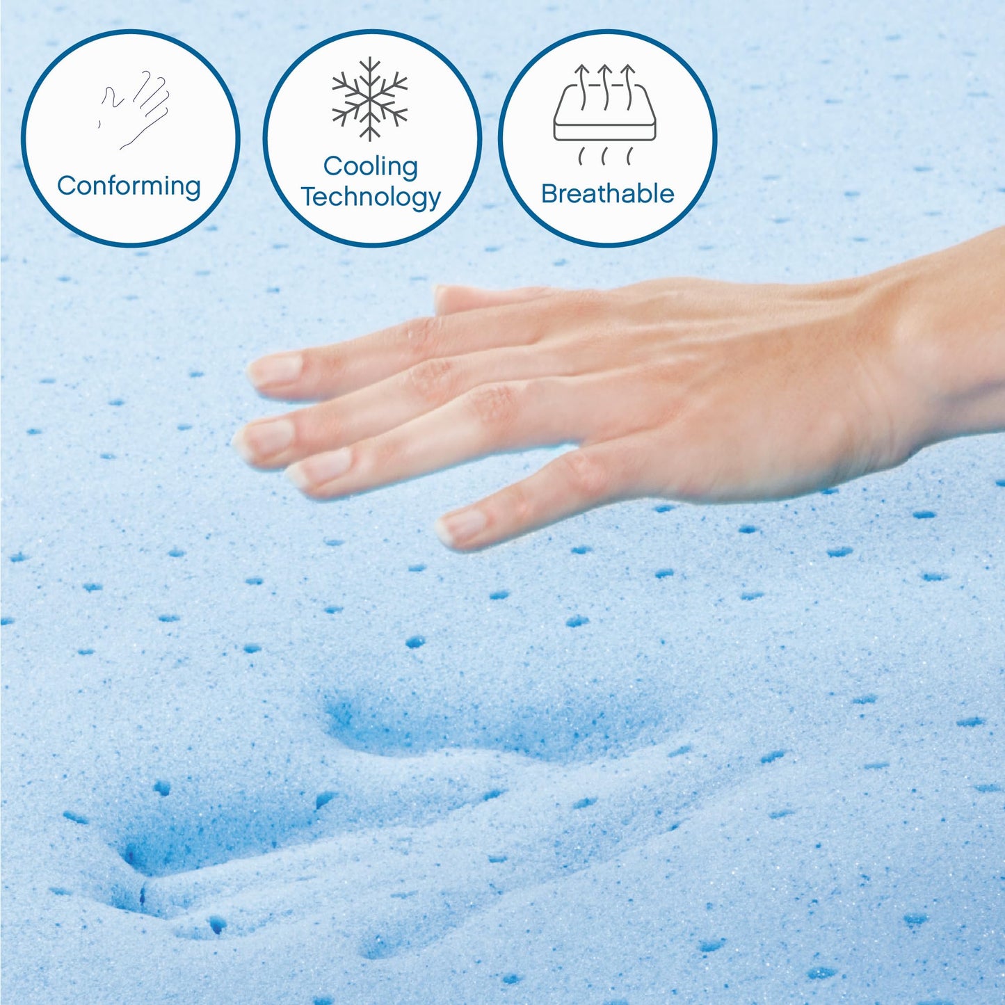 8-Inch Cool Gel Memory Foam Mattress, Short Queen Size, Medium Firm, Cooling, Pressure Relief, CertiPUR-US Certified