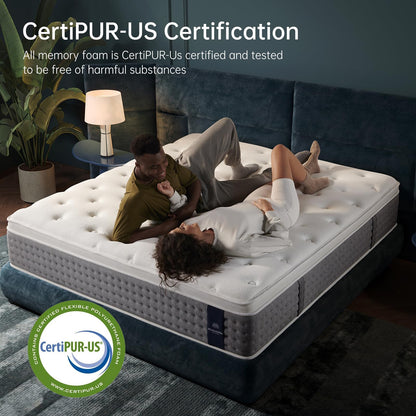 10-Inch Gel Memory Foam Mattress, Full Size, Comfort Foam for Back Pain Relief & Support, Cool Night Sleep, CertiPUR-US Certified, Mattress in a Box