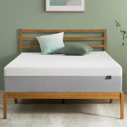 10-Inch Green Tea Cooling Memory Foam Mattress, Twin Size, Medium Firm, Fiberglass Free, Certified Safe Foams, Mattress in a Box